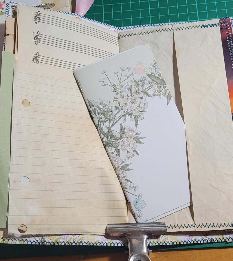 Each journal has a mini notebook. For those side trips that don't need a larger journal, but you just want to be sure you can make a quick note if you need to. Or a shopping list.